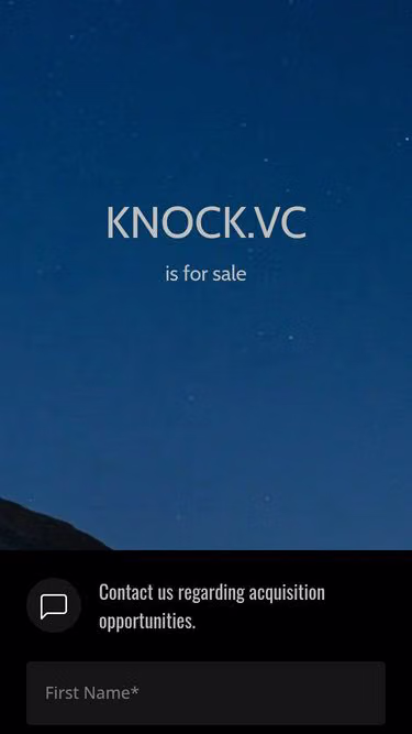 Screenshot of knock.vc