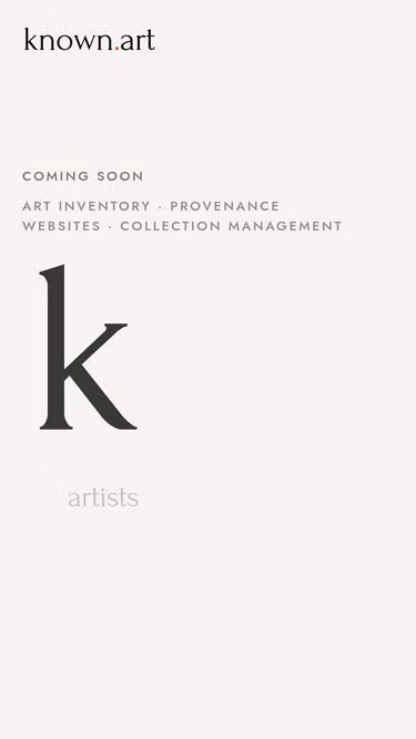Screenshot of known.art