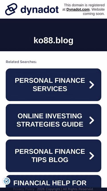 Screenshot of ko88.blog