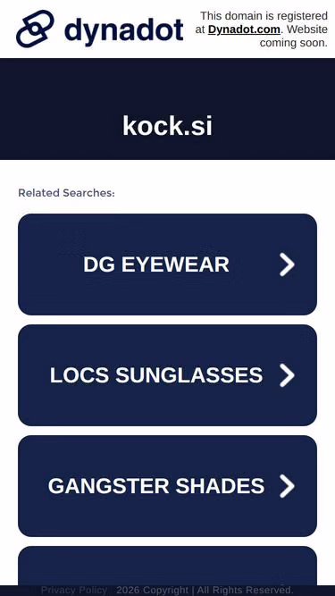 Screenshot of kock.si