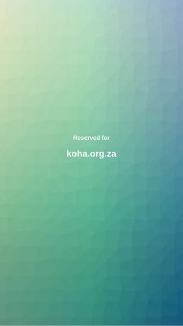 Screenshot of koha.org.za