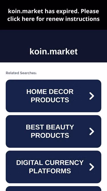 Screenshot of koin.market
