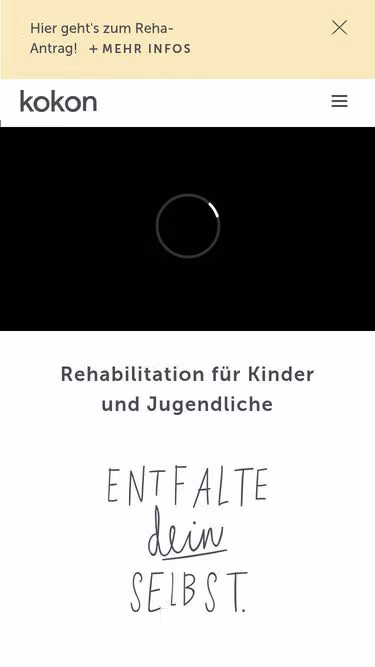 Screenshot of kokon.rehab