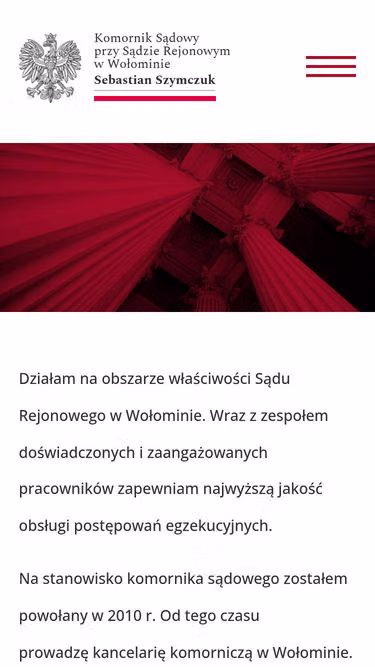Screenshot of komornik.wolomin.pl