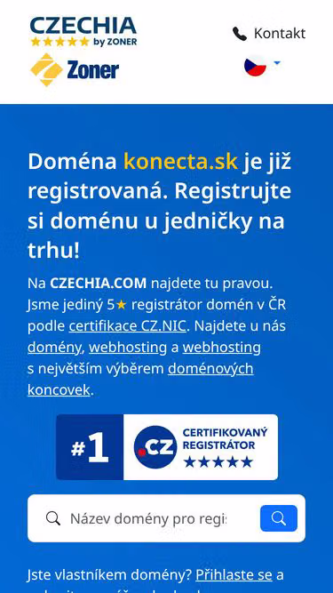 Screenshot of konecta.sk