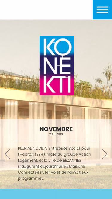 Screenshot of konekti.fr