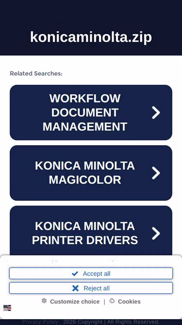 Screenshot of konicaminolta.zip
