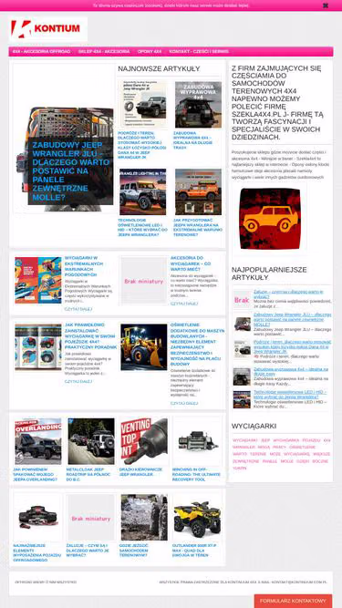 Screenshot of kontinuum.com.pl