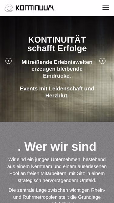 Screenshot of kontinuum.de
