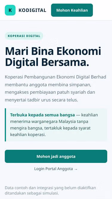 Screenshot of koop.digital