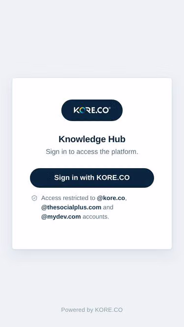 Screenshot of kore.academy