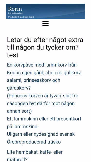 Screenshot of korin.se