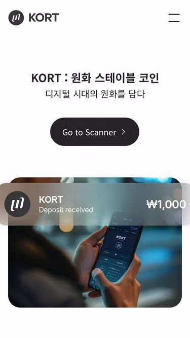 Screenshot of kort.finance
