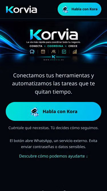Screenshot of korvia.es