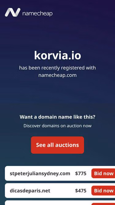 Screenshot of korvia.io