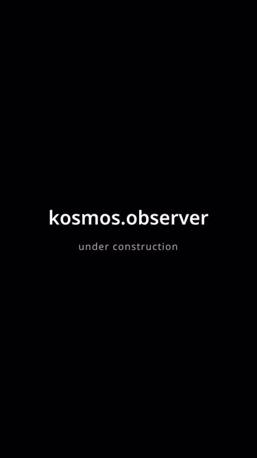 Screenshot of kosmos.observer