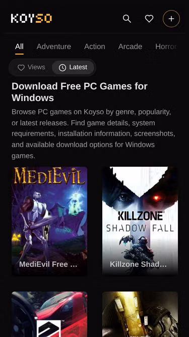 Screenshot of koyso.net