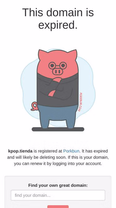 Screenshot of kpop.tienda