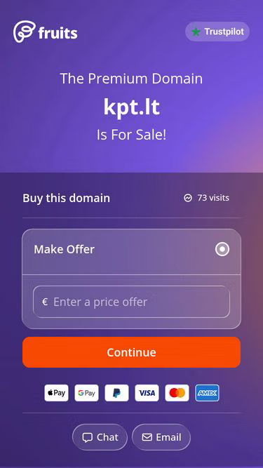 Screenshot of kpt.lt
