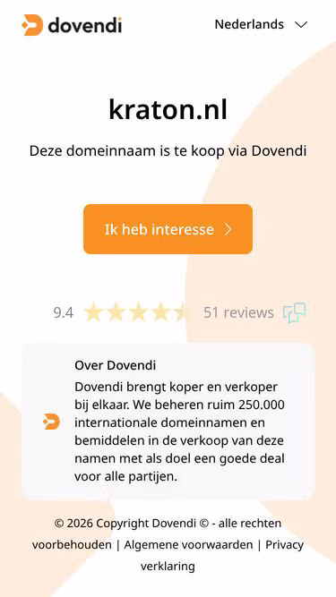 Screenshot of kraton.nl