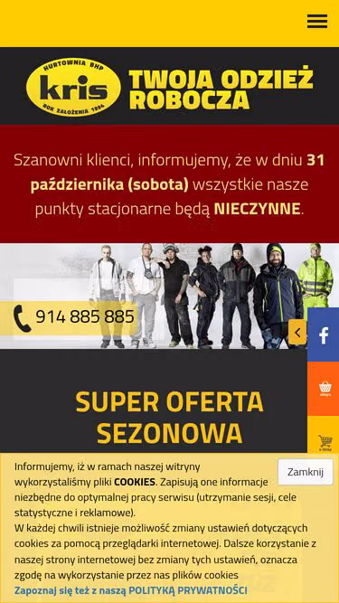 Screenshot of kris.szczecin.pl