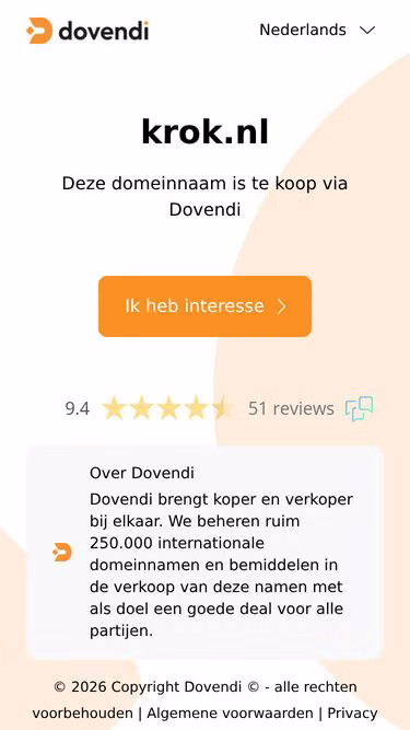 Screenshot of krok.nl