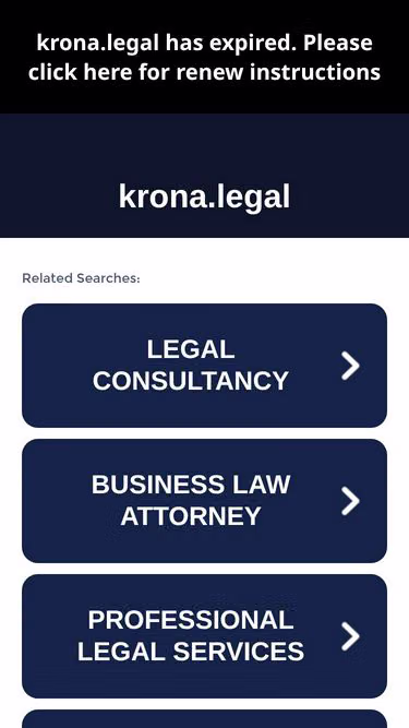 Screenshot of krona.legal
