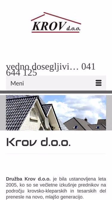Screenshot of krov.si