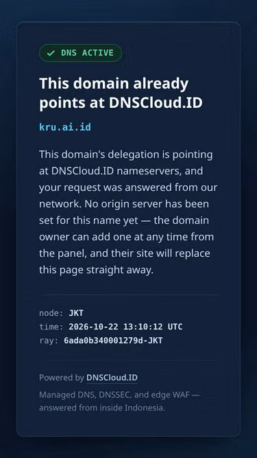 Screenshot of kru.ai.id