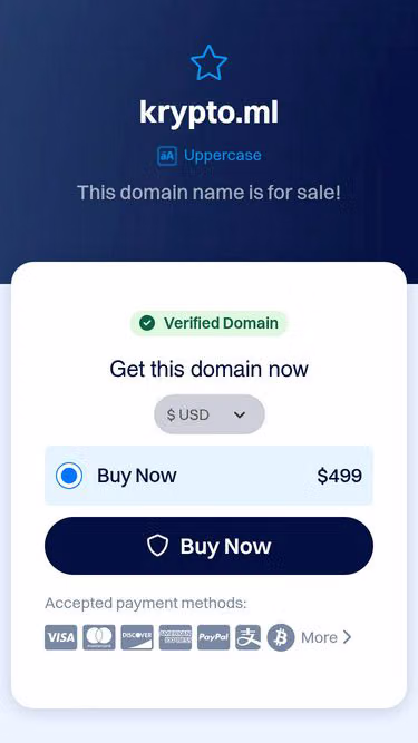 Screenshot of krypto.ml