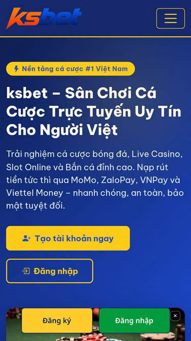 Screenshot of ksbet.vu