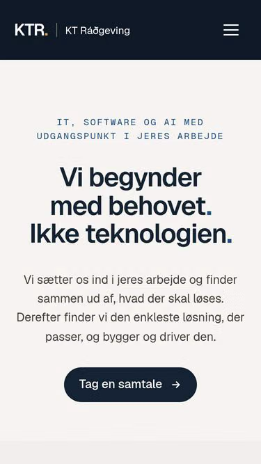 Screenshot of ktr.dk