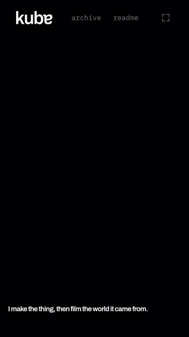 Screenshot of kube.website