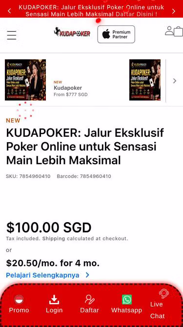 Screenshot of kudapoker.life