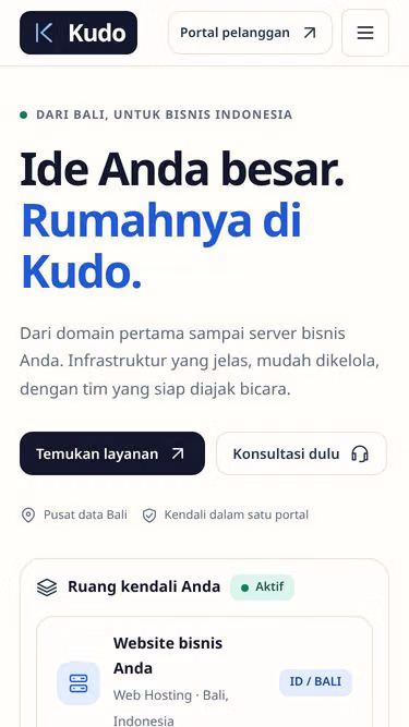 Screenshot of kudo.biz.id