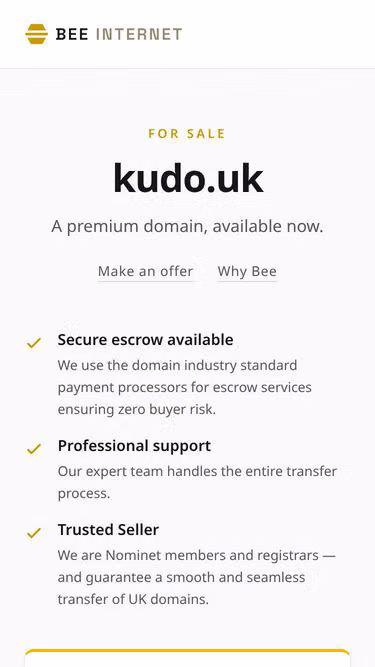 Screenshot of kudo.uk