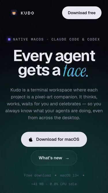 Screenshot of kudo.web.id