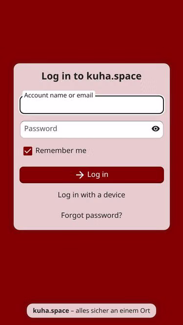 Screenshot of kuha.space