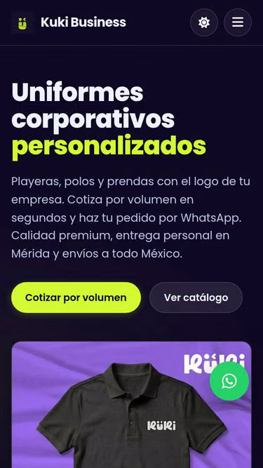 Screenshot of kuki.com.mx