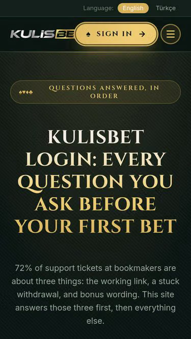 Screenshot of kulisbet.co.uk
