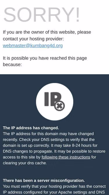 Screenshot of kumbang4d.org