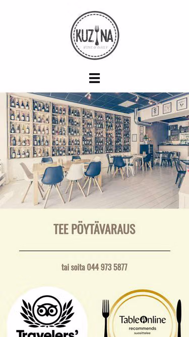 Screenshot of kuzina.fi
