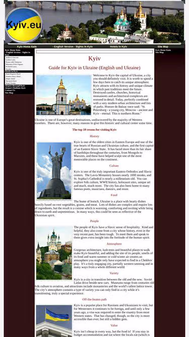 Screenshot of kyiv.eu