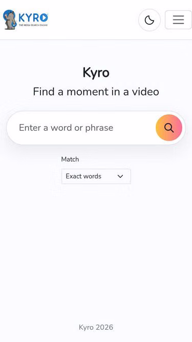 Screenshot of kyro.ms