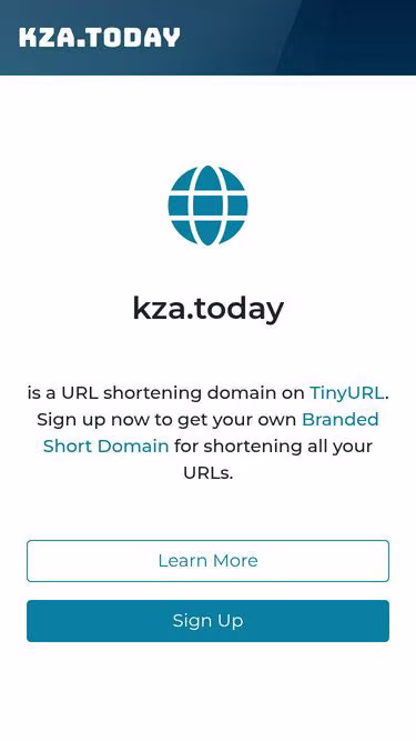Screenshot of kza.today