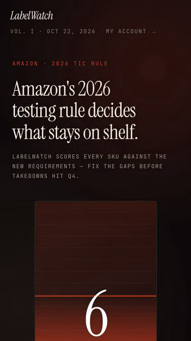 Screenshot of label.watch