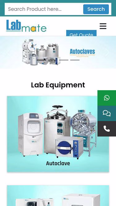 Screenshot of labmate.com