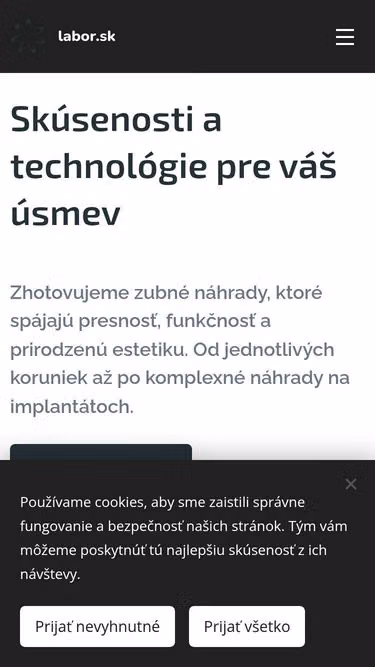 Screenshot of labor.sk