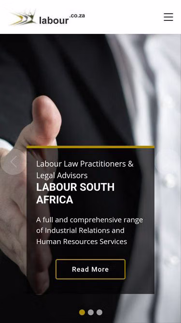 Screenshot of labour.co.za