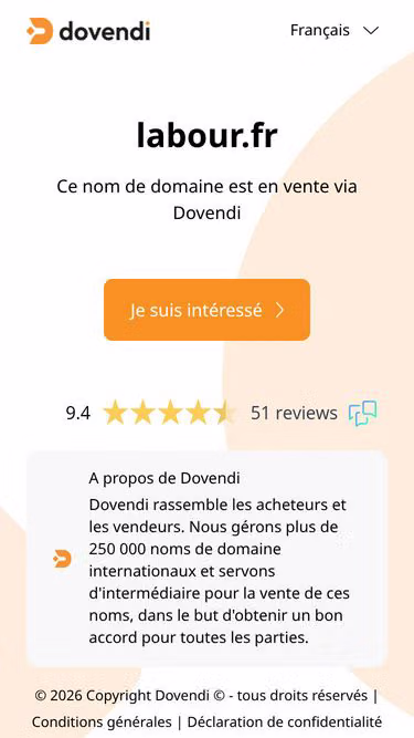 Screenshot of labour.fr